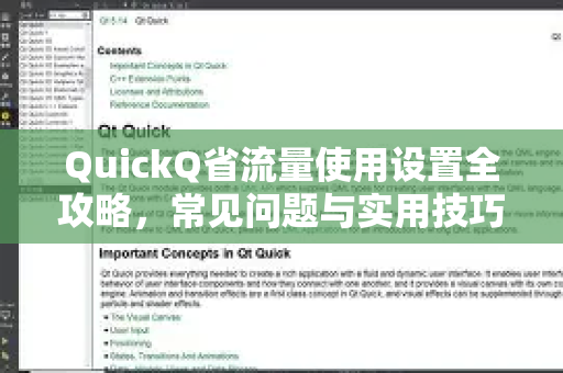 QuickQ省流量使用设置全攻略，常见问题与实用技巧