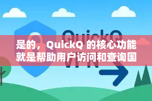 是的，QuickQ 的核心功能就是帮助用户访问和查询国外资料