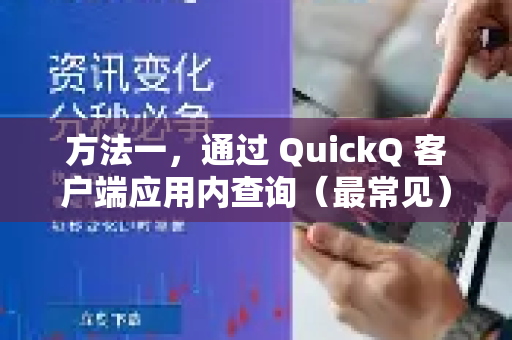 方法一，通过 QuickQ 客户端应用内查询（最常见）-第1张图片-QuickQ下载 | Windows/macOS/iOS/Android全平台使用