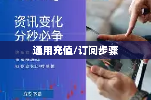 通用充值/订阅步骤